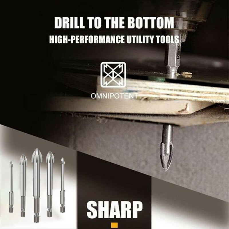 Efficient Universal Drilling Bits - Set of 5 - Laric